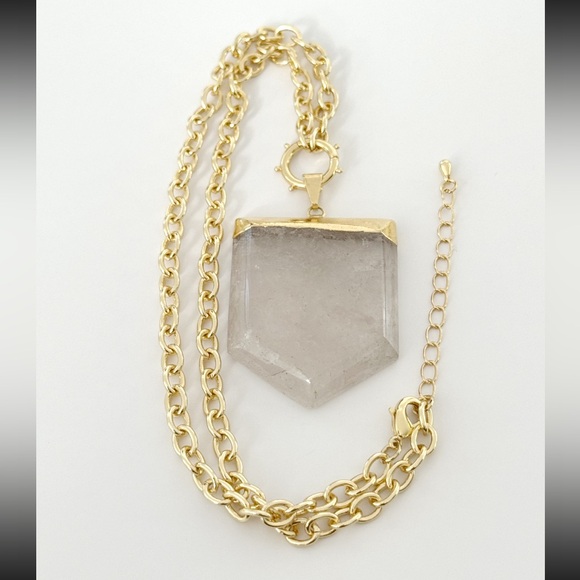 Shield Crystal Necklace - Picture 3 of 5